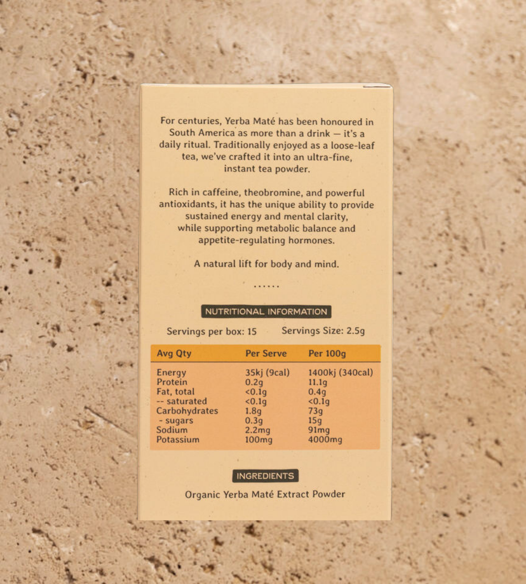 Yerba Maté Extract Powder, 15-Stick Intro Pack